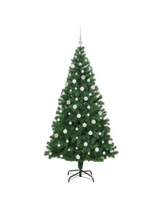 Albero di Natale artificiale con 300 LED Verde 180 cm