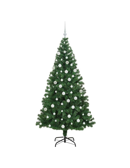 Albero di Natale artificiale con 300 LED Verde 180 cm