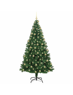 Albero di Natale artificiale con 300 LED Verde 180 cm