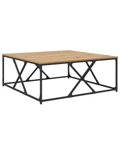 Tavolino da salotto rovere artigianale 100 x 100 x 40 cm