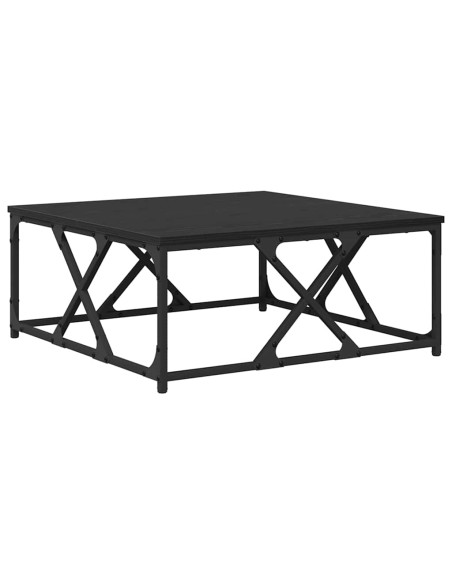 Tavolino da salotto Rovere nero 70 x 70 x 30 cm