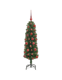 Albero di Natale artificiale con 150 LED Verde 120 cm