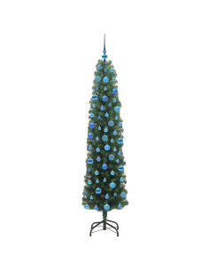 Albero di Natale artificiale con 300 LED Verde 180 cm