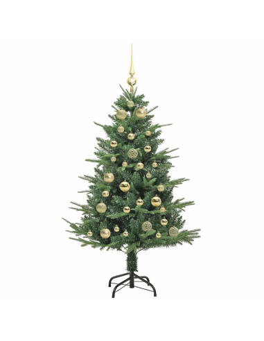 Albero di Natale Artificiale Pre-illuminato con Set di Palline