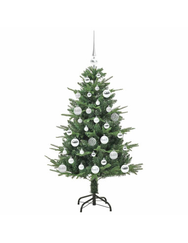 Albero di Natale Artificiale Pre-illuminato con Set di Palline