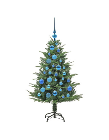 Albero di Natale Artificiale Pre-illuminato con Set di Palline