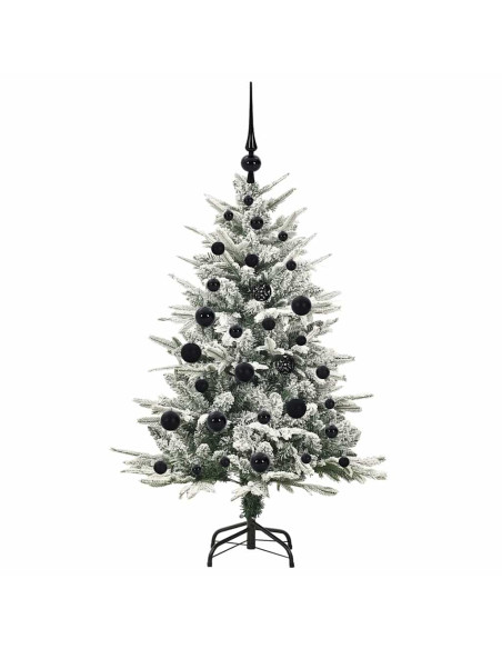 Albero di Natale Artificiale Pre-illuminato con Set di Palline