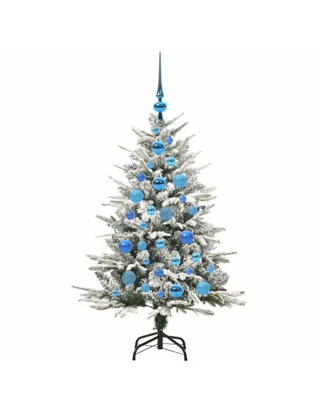 Albero di Natale Artificiale Pre-illuminato con Set di Palline