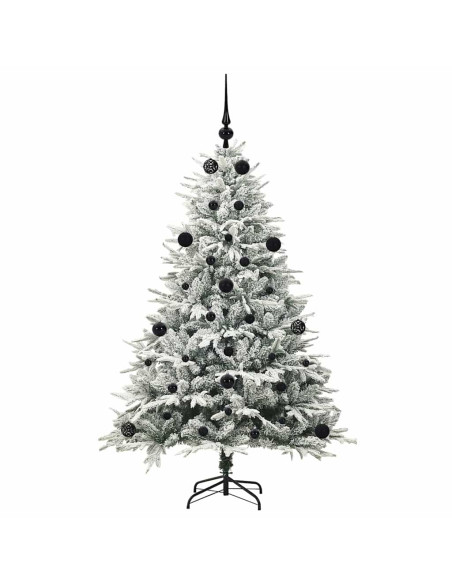 Albero di Natale artificiale preilluminato con set di palline