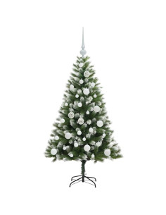Albero di Natale artificiale a cerniera con neve fioccata