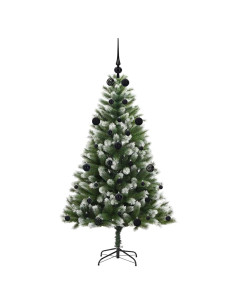 Albero di Natale artificiale a cerniera con neve fioccata