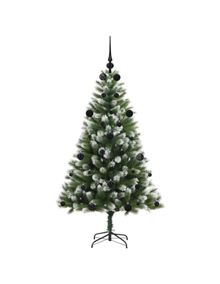 Albero di Natale artificiale a cerniera con neve fioccata