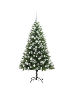Albero di Natale artificiale a cerniera con neve fioccata