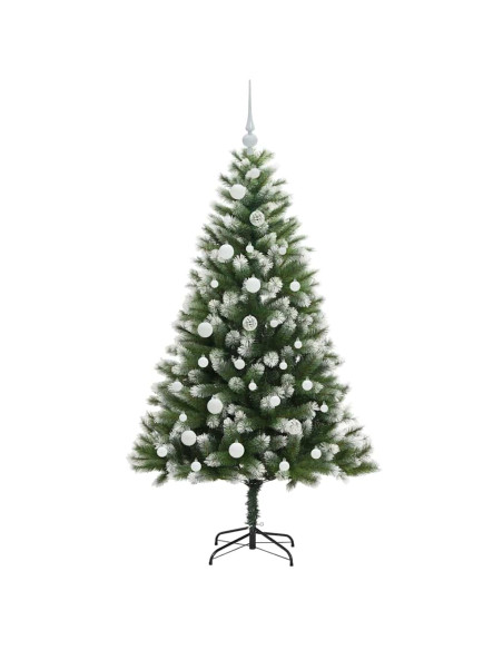 Albero di Natale artificiale a cerniera con neve fioccata