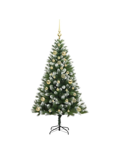 Albero di Natale artificiale a cerniera con neve fioccata