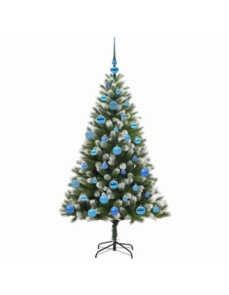 Albero di Natale artificiale a cerniera con neve fioccata