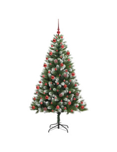 Albero di Natale artificiale a cerniera con neve fioccata