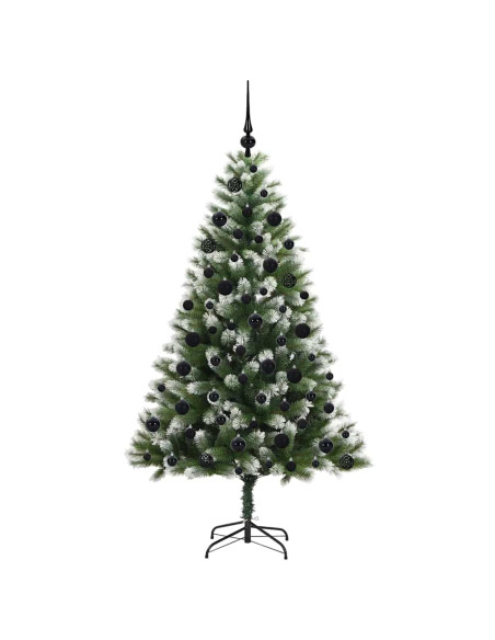 Albero di Natale artificiale a cerniera con neve fioccata