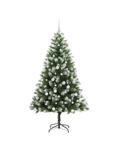 Albero di Natale artificiale a cerniera con neve fioccata