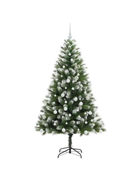 Albero di Natale artificiale a cerniera con neve fioccata