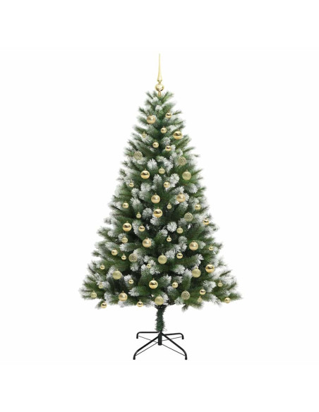 Albero di Natale artificiale a cerniera con neve fioccata