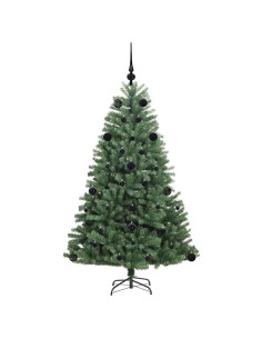 Albero di Natale Artificiale con Rami Pieghevoli Verde 150 cm