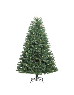 Albero di Natale Artificiale con Rami Pieghevoli Verde 270 cm
