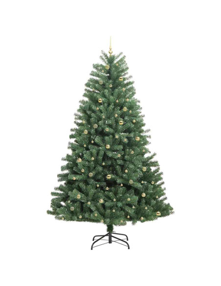 Albero di Natale Artificiale con Rami Pieghevoli Verde 270 cm