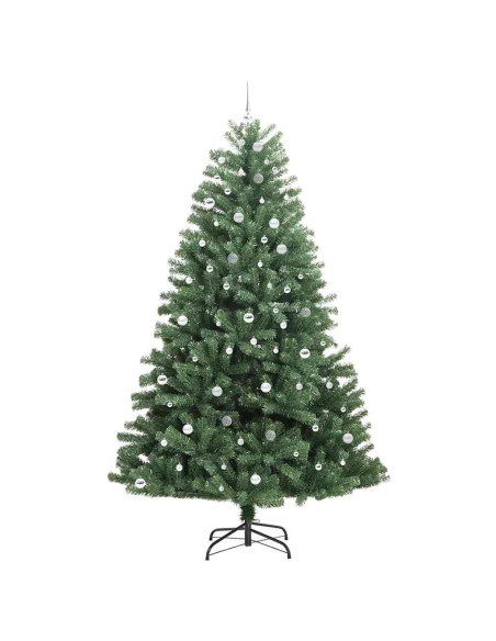 Albero di Natale Artificiale con Rami Pieghevoli Verde 270 cm