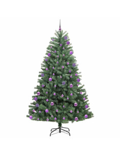Albero di Natale Artificiale con Rami Pieghevoli Verde 270 cm