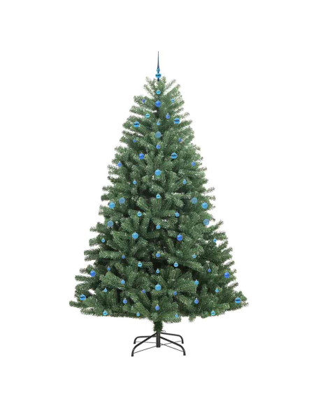 Albero di Natale Artificiale con Rami Pieghevoli Verde 270 cm