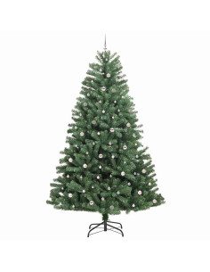 Albero di Natale Artificiale con Rami Pieghevoli Verde 300 cm