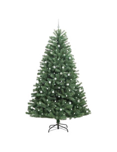 Albero di Natale Artificiale con Rami Pieghevoli Verde 300 cm