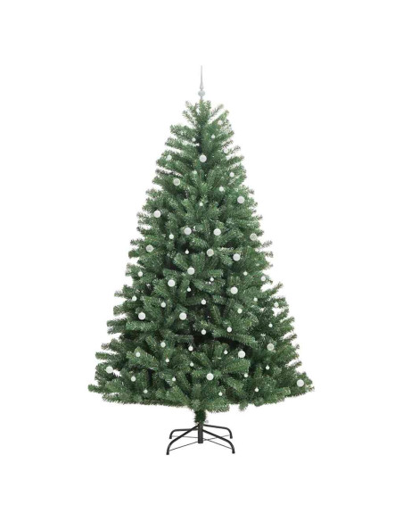 Albero di Natale Artificiale con Rami Pieghevoli Verde 300 cm