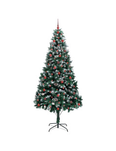 Albero di Natale artificiale con 300 LED Verde 240 cm