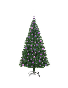 Albero di Natale artificiale con 300 LED Verde 180 cm