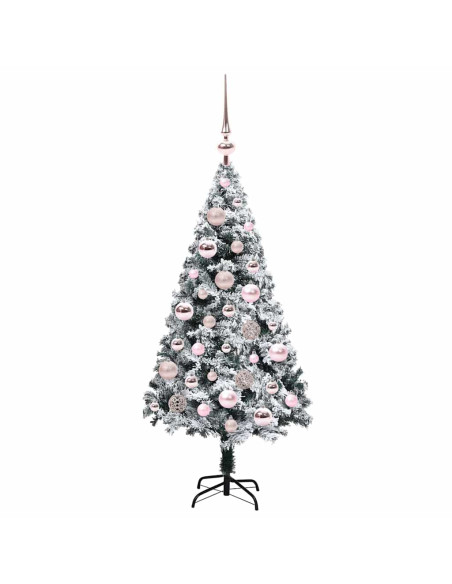 Albero di Natale artificiale con 150 LED Verde 120 cm