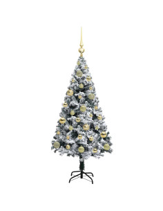 Albero di Natale artificiale con 150 LED Verde 120 cm