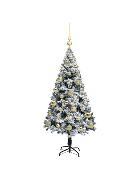 Albero di Natale artificiale con 150 LED Verde 120 cm