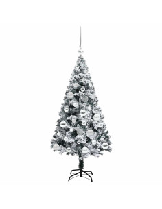Albero di Natale artificiale con 150 LED Bianco 120 cm
