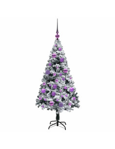 Albero di Natale artificiale con 150 LED Bianco 120 cm