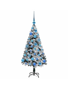 Albero di Natale artificiale con 150 LED Bianco 120 cm