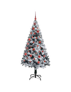 Albero di Natale artificiale con 150 LED Verde 150 cm