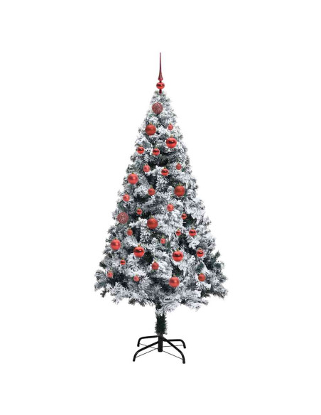 Albero di Natale artificiale con 150 LED Verde 150 cm