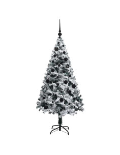 Albero di Natale artificiale con 150 LED Verde 150 cm