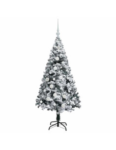 Albero di Natale artificiale con 150 LED Verde 150 cm