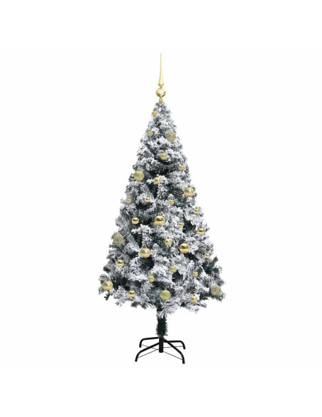 Albero di Natale artificiale con 150 LED Verde 150 cm