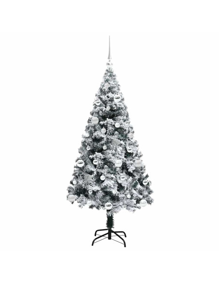 Albero di Natale artificiale con 150 LED Bianco 150 cm