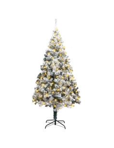 Albero di Natale artificiale con 300 LED Verde 180 cm