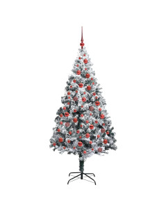 Albero di Natale artificiale con 300 LED Verde 180 cm